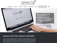 Tablet Screenshot of amautamarketing.com
